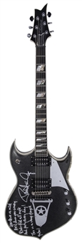 2003-2006 Paul Stanley Stage Played, Signed & Inscribed Silvertone Sovereign Electric Guitar With Case (Paul Stanley Letter Of Provenance & Beckett)